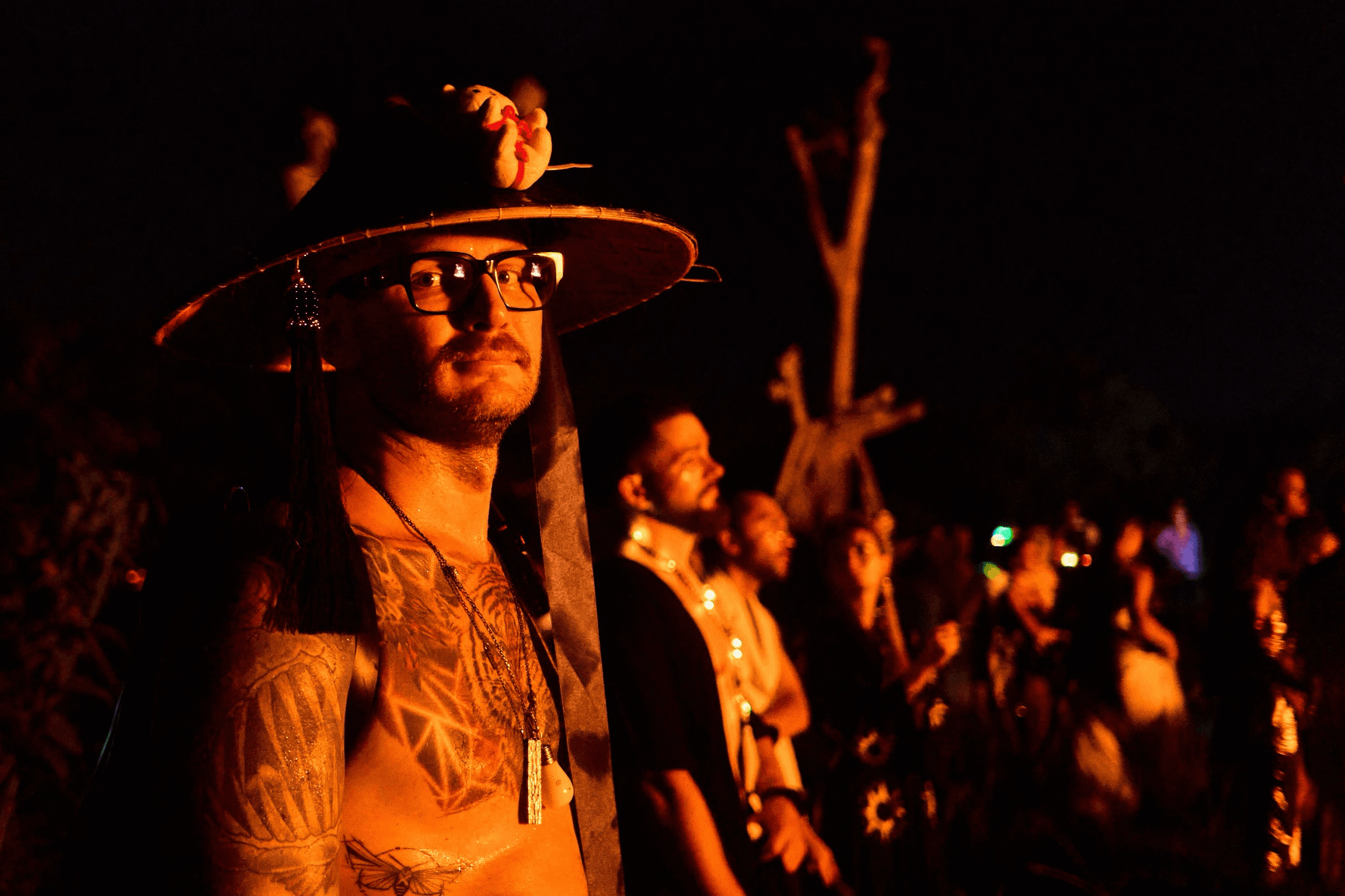 Vitalii Kusaiko at an early MOTH fire gathering